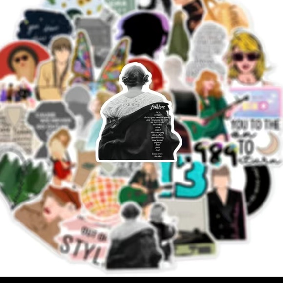50 TAYLOR SWIFT stickers! Adorable! Laptops, water bottles, school supplies - Picture 3 of 9